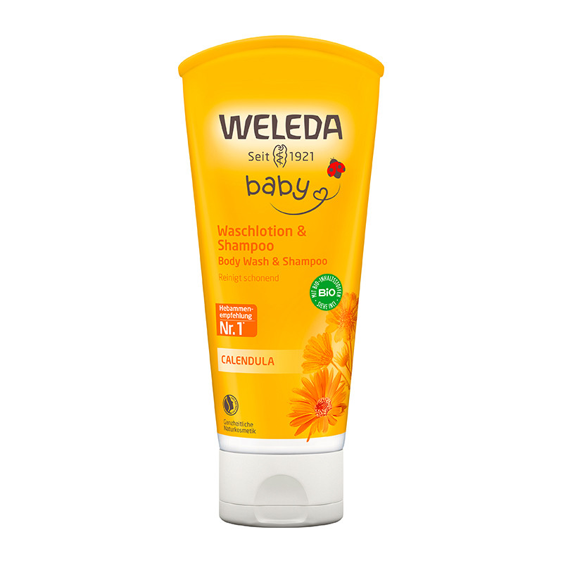 Weleda Calendula Waschlotion und Shampoo, 200ml