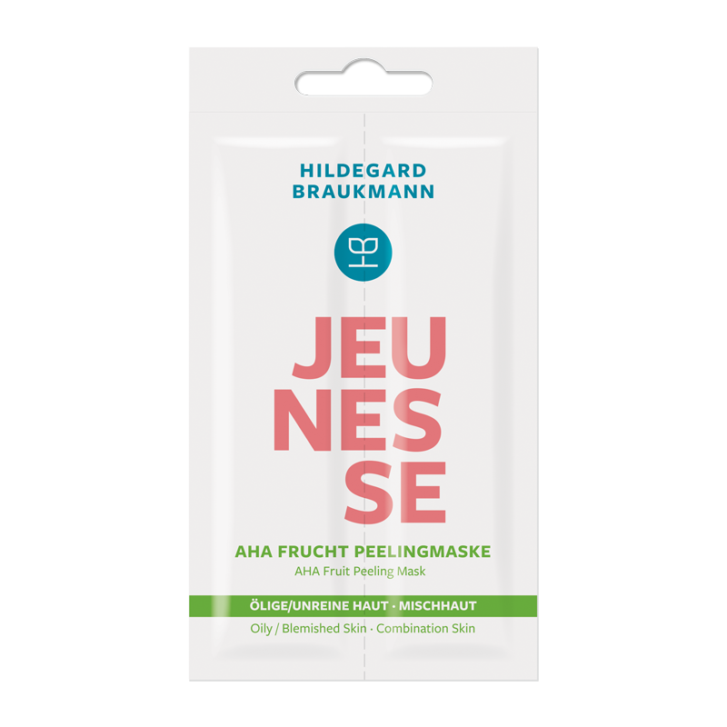 HILDEGARD BRAUKMANN Jeunesse, AHA Frucht Peelingmaske Sachet, 2 x 7ml