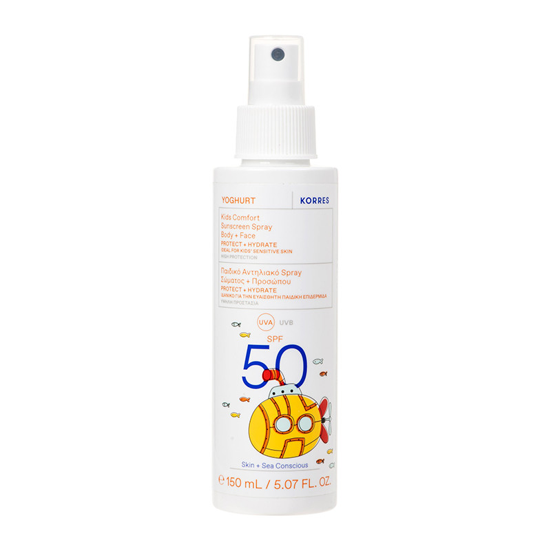 KORRES YOGHURT Sonnenschutzspray Kind Gesicht u Körper SPF50, 150ml