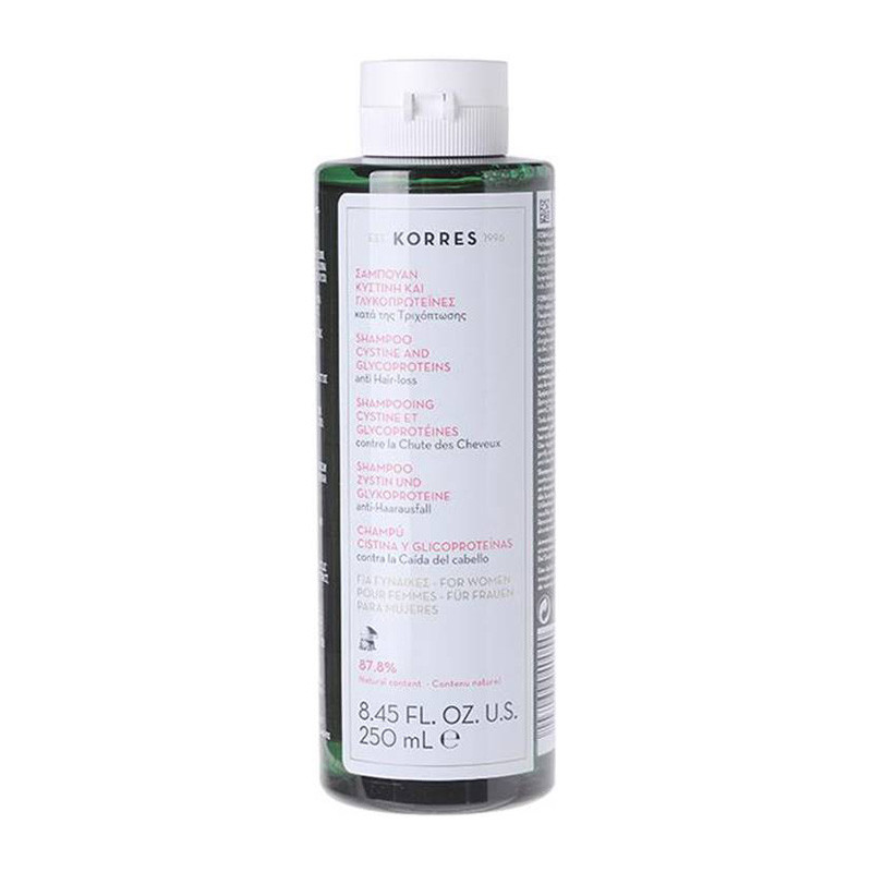 KORRES Cystine und Glycoprotein Shampoo gegen Haarausfall, 250ml