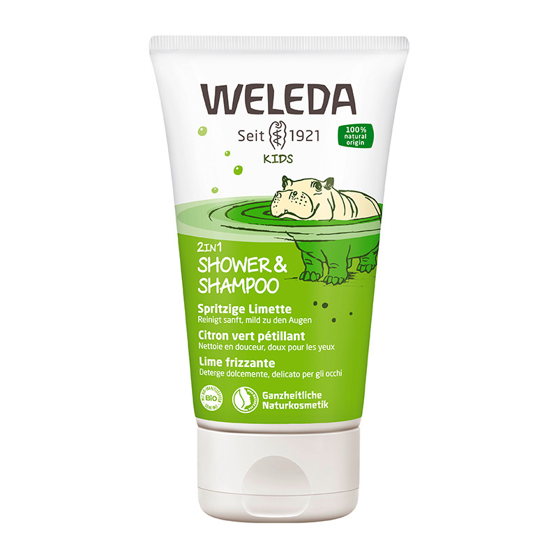 Weleda Kids 2in1 Shower and Shampoo spritzige Limette, 150ml