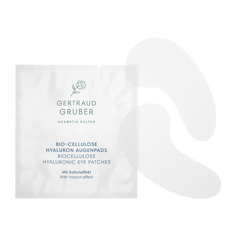 Gertraud Gruber Bio-Cellulose Hyaluron Augenpads, 4x2St.