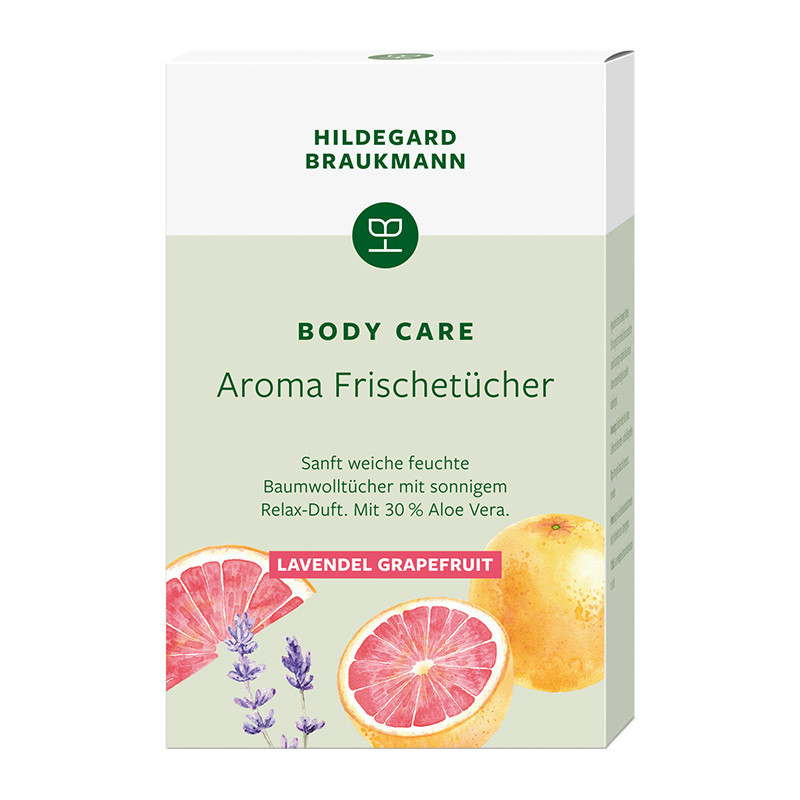 HILDEGARD BRAUKMANN Aroma Frischetücher Lavendel Grapefruit, 10 Stück